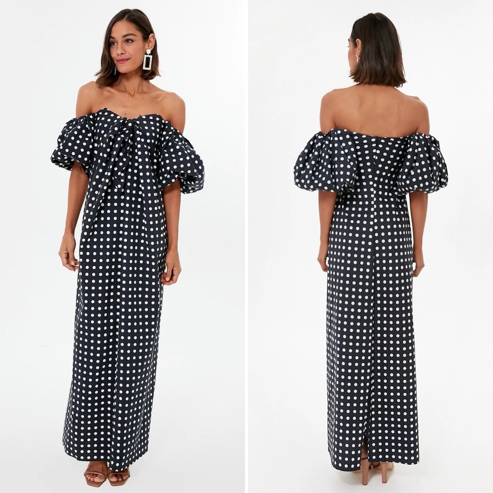 Caroline Constas Reyna Polka Dot Maxi Dress Size XS NWT - Picture 12 of 13